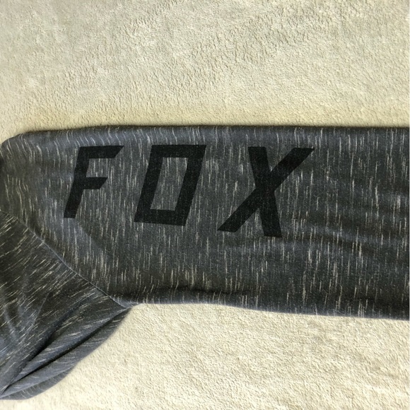 Fox Racing Heather Dark Grey Long Sleeve Pull Over Lightweight TruDri Hoodie - Picture 6 of 12